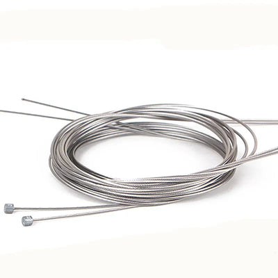 Stainless steel inner wire cables for bike brake and gear systems, suitable for MTB and road bikes.