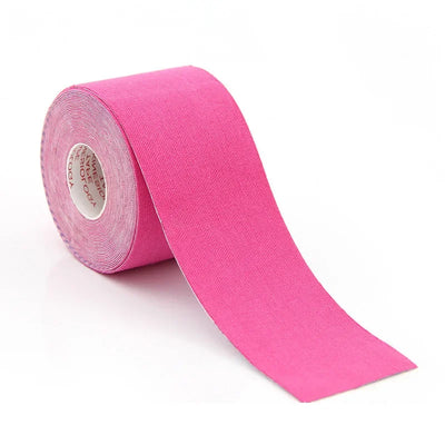 2.5CM*5M pink kinesiology tape for face and neck lifting, wrinkle remover skin care tool, protective bandage.