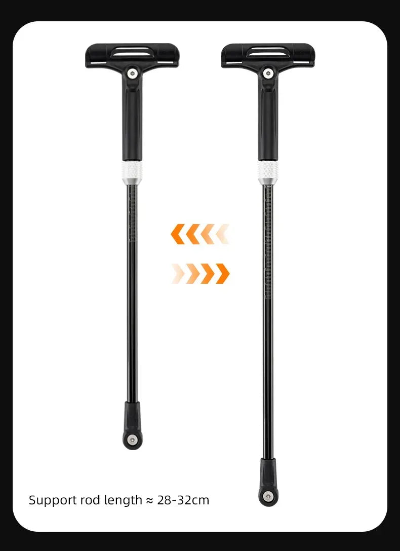 Adjustable bicycle support rods with a length of 28-32cm, designed for stability and convenience.