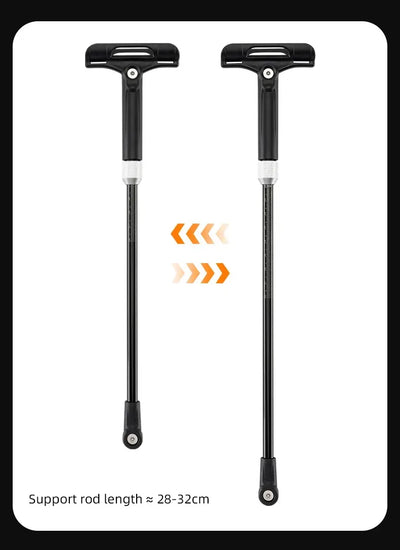 Adjustable bicycle support rods with a length of 28-32cm, designed for stability and convenience.